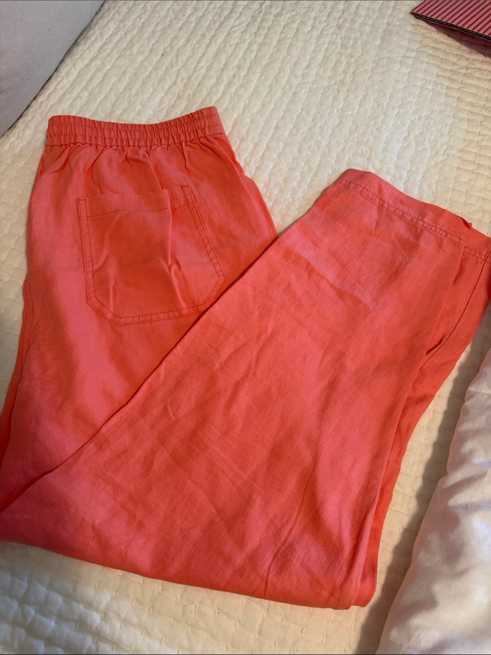 J. Crew Coral Straight Leg Pants